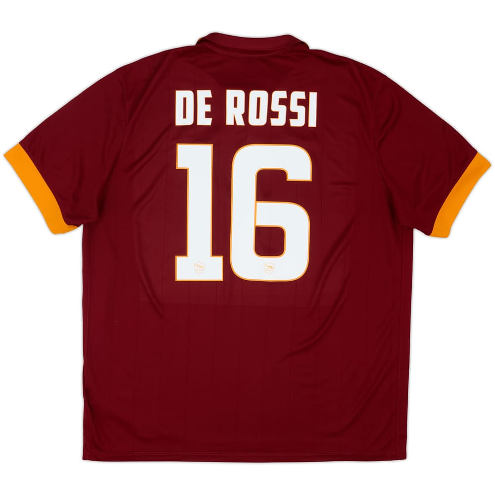 Camiseta de local de la Roma 2014-15 De Rossi #16 - 7/10 - (XXL)
