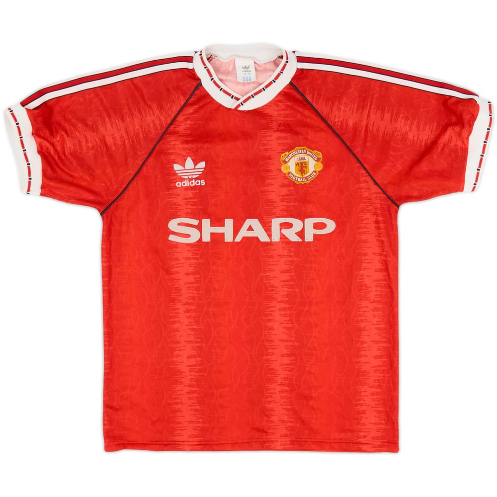1990-92 Manchester United Home Shirt - 6/10 - (M)