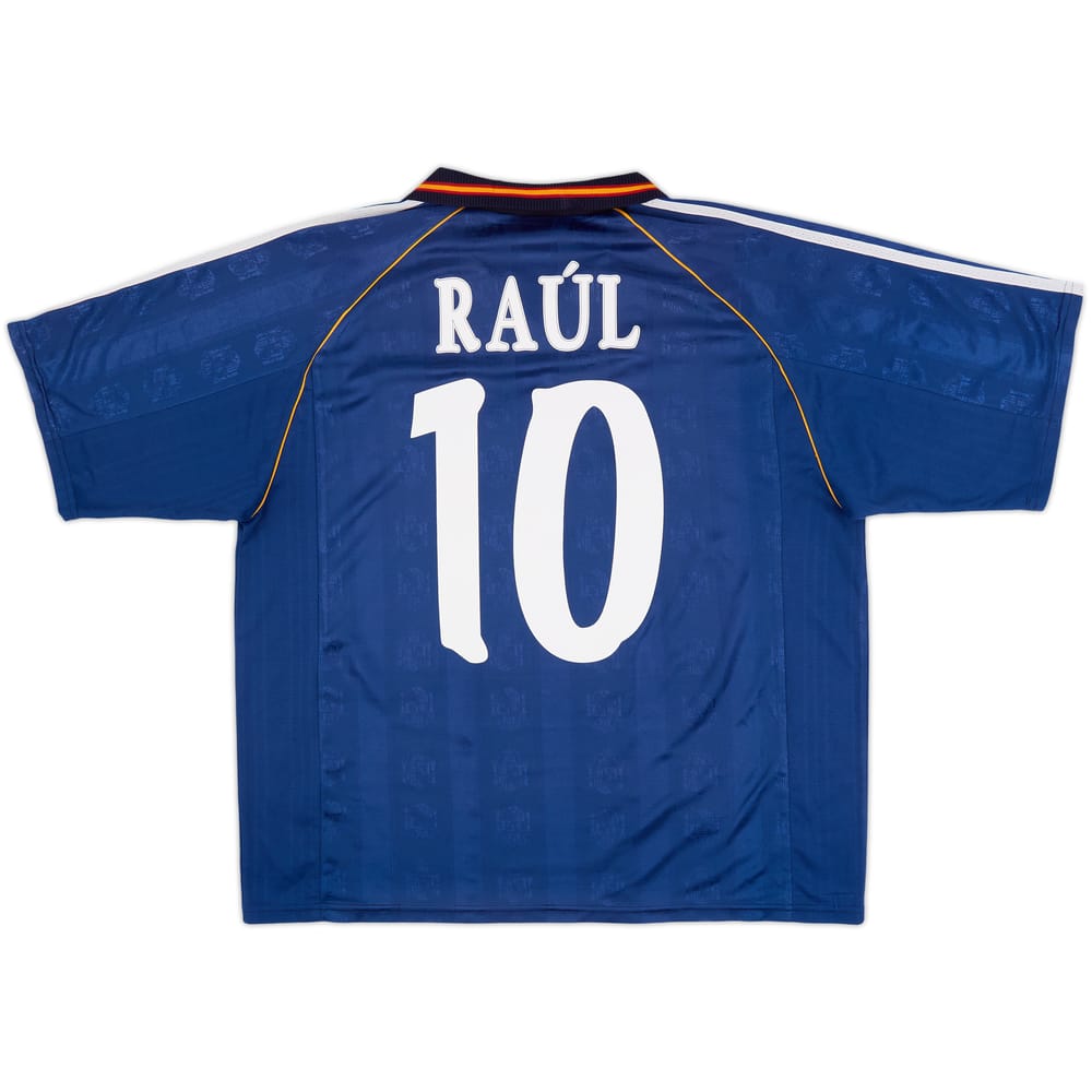 1999-00 España Camiseta Visitante Raul #10 - 5/10 - (XL)