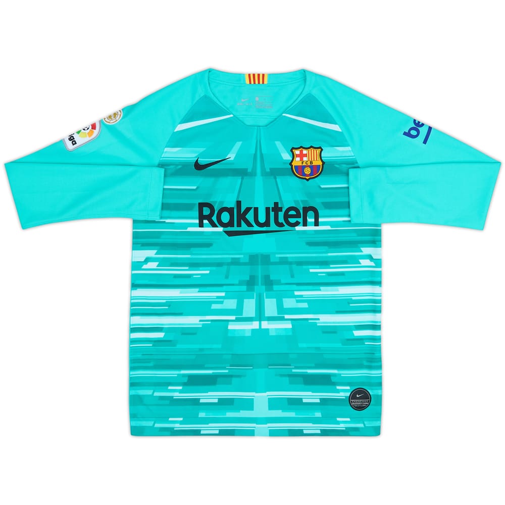 2019-20 Barcelona GK Shirt - 10/10 - (L.Boys)
