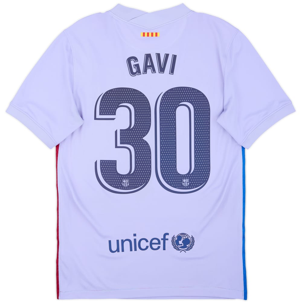 2021-22 Barcelona Away Shirt Gavi #30 - 8/10 - (S)
