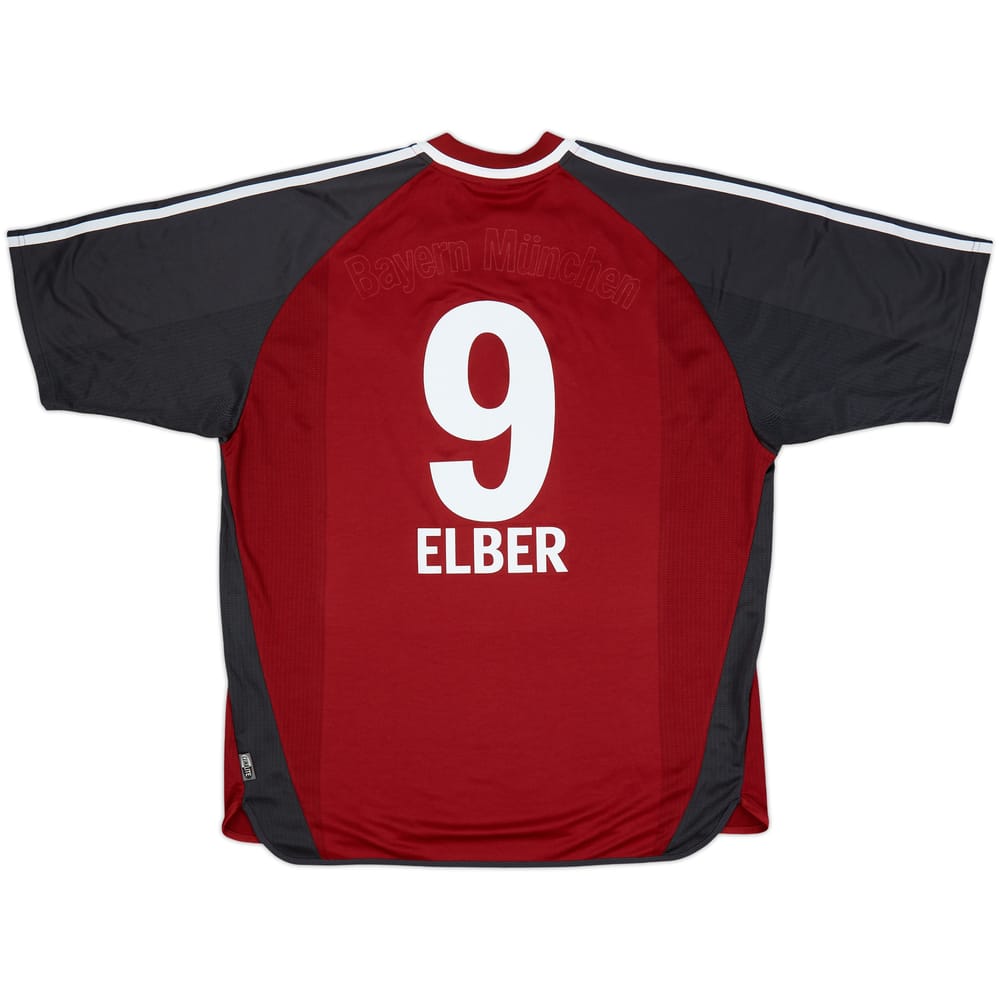 2002-03 Bayern Munich Home Shirt Elber #9 - 3/10 - (XL)