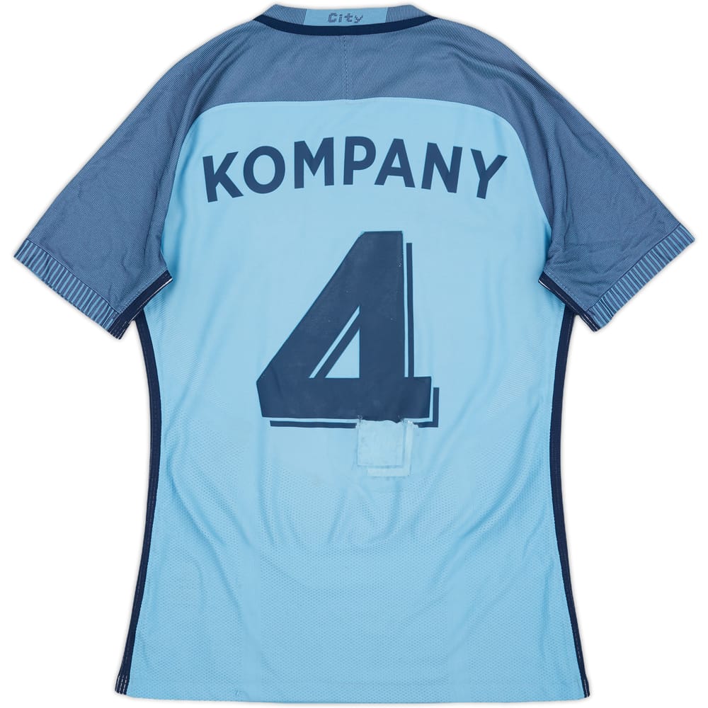 2016-17 Manchester City Authentic Home Shirt Kompany #4 - 4/10 - (M)