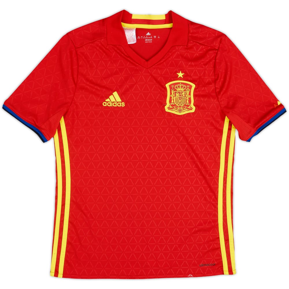 2016-17 Spain Home Shirt - 8/10 - (L.Boys)