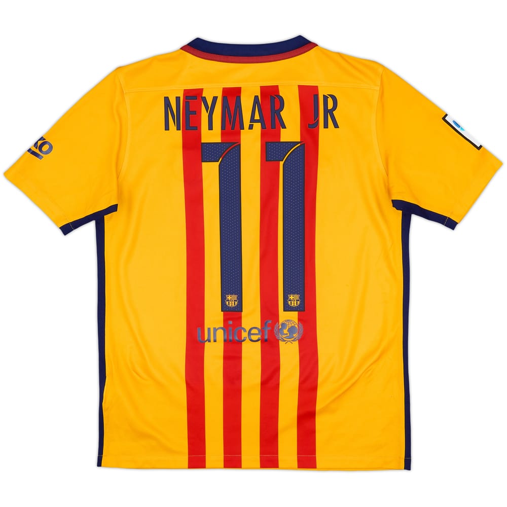 2015-16 Barcelona Away Shirt Neymar #11 - 8/10 - (XL.Boys)