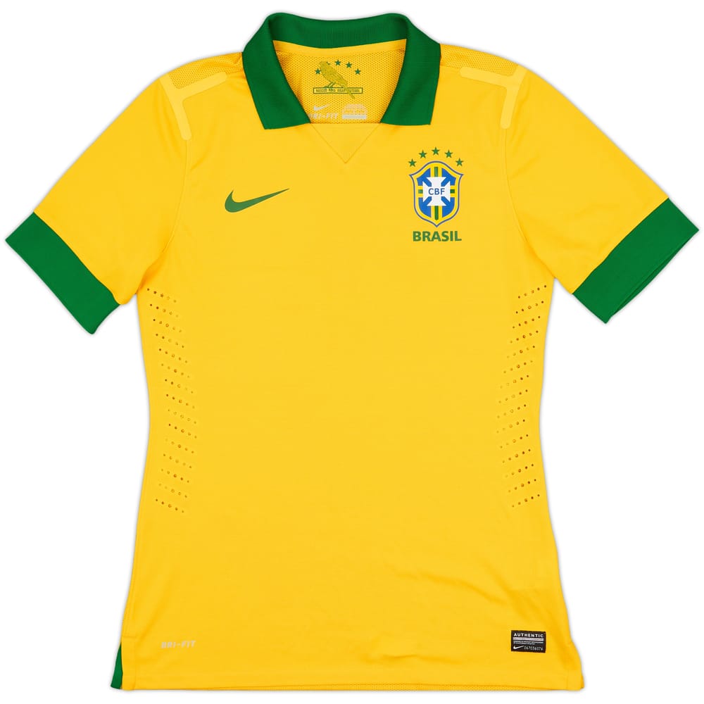 2013 Brazil Player Issue Home Shirt - 9/10 - (M)