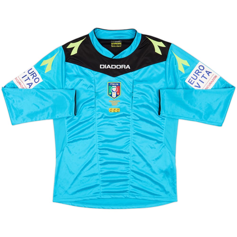 2014-15 Italy FIGC Diadora Referee L/S Shirt - 8/10 - (S)