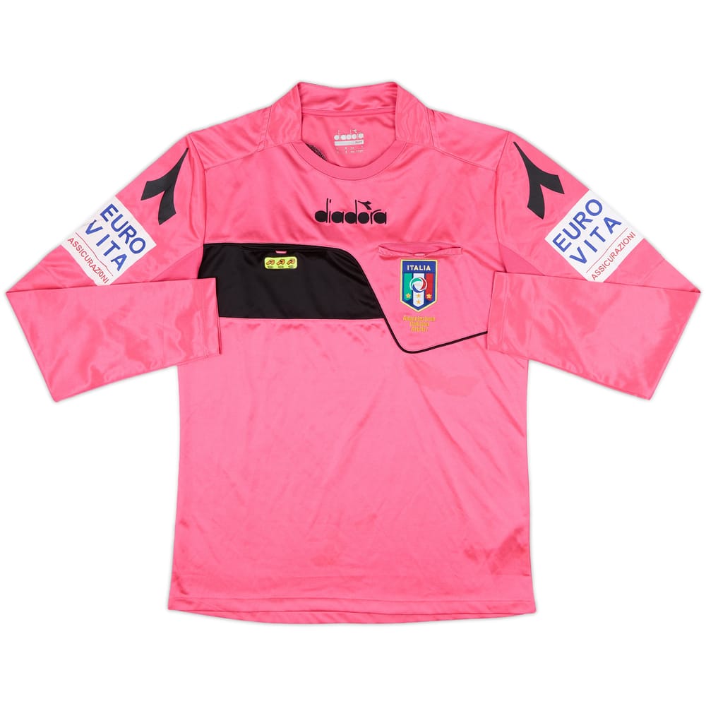 2017-18 Italy Diadora Referee L/S Shirt - 9/10 - (S)