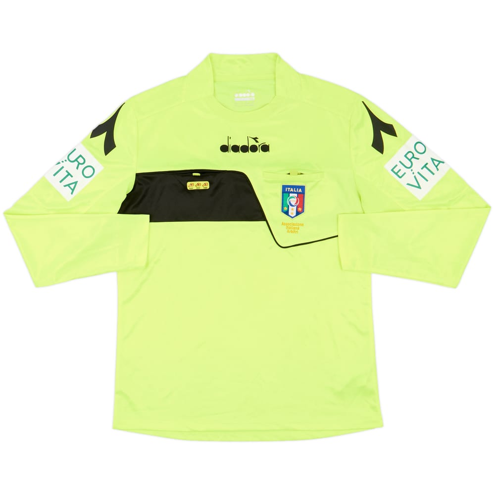 2017-18 Italy Diadora Referee L/S Shirt - 9/10 - (M)