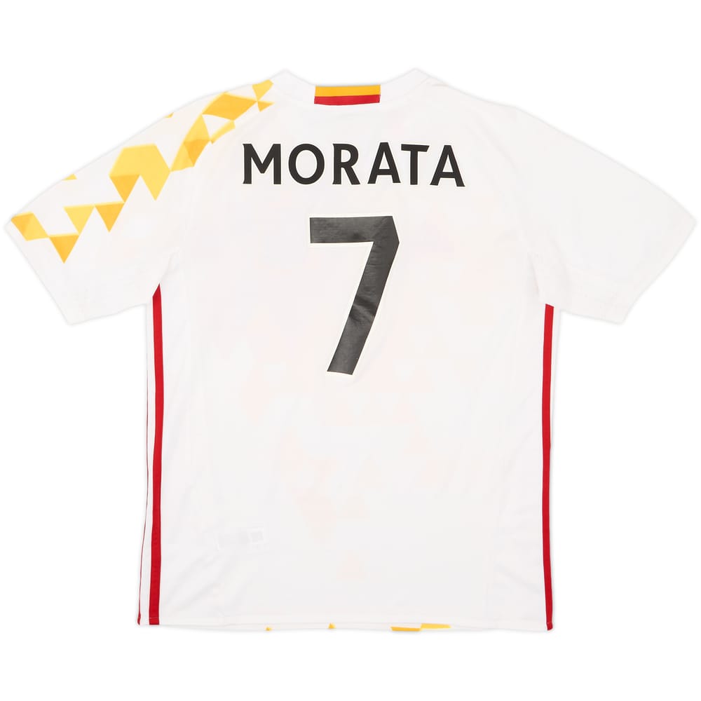 2016-17 Spain Away Shirt Morata #7 - 7/10 - (XL.Boys)
