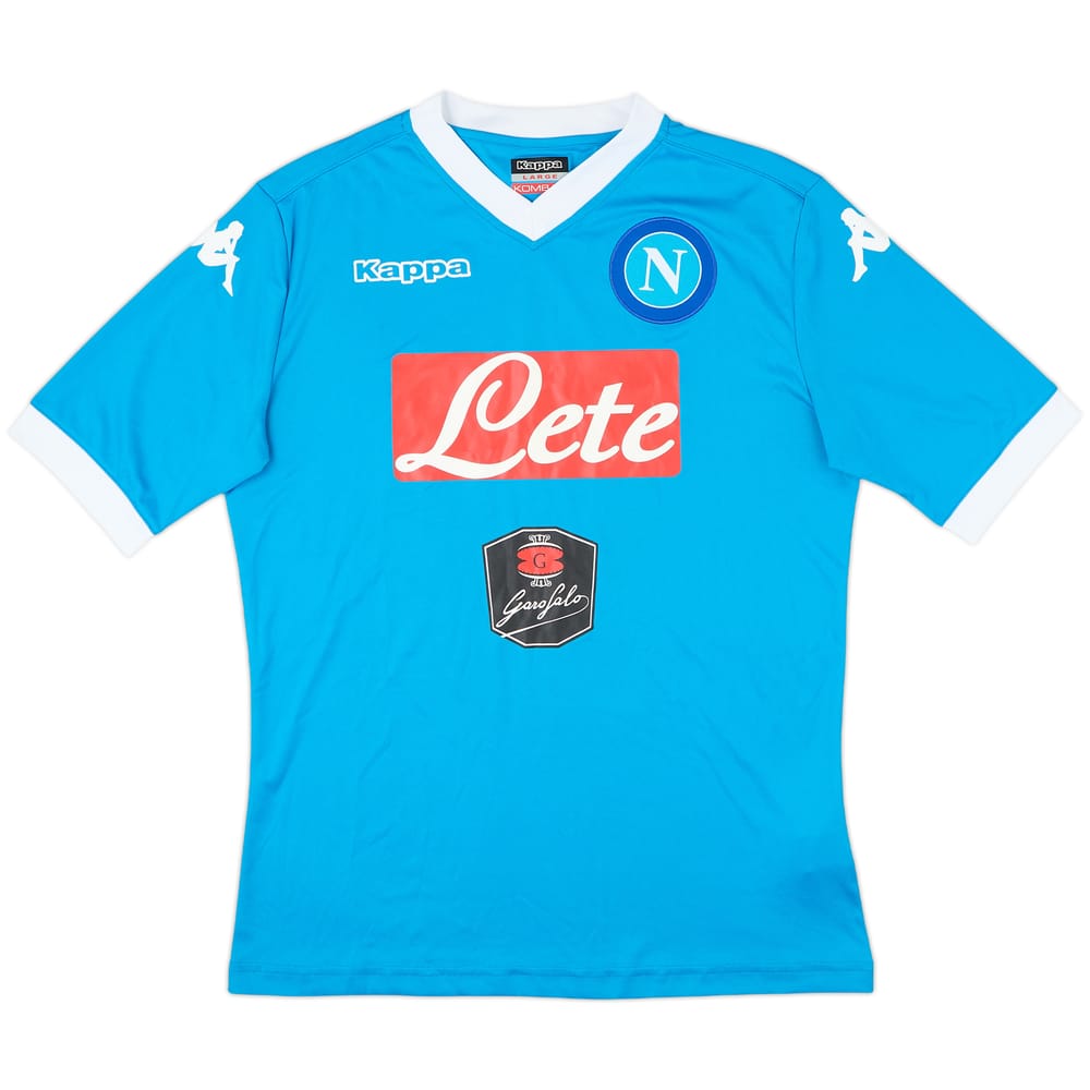 2015-16 Napoli Home Shirt - 9/10 - (L)