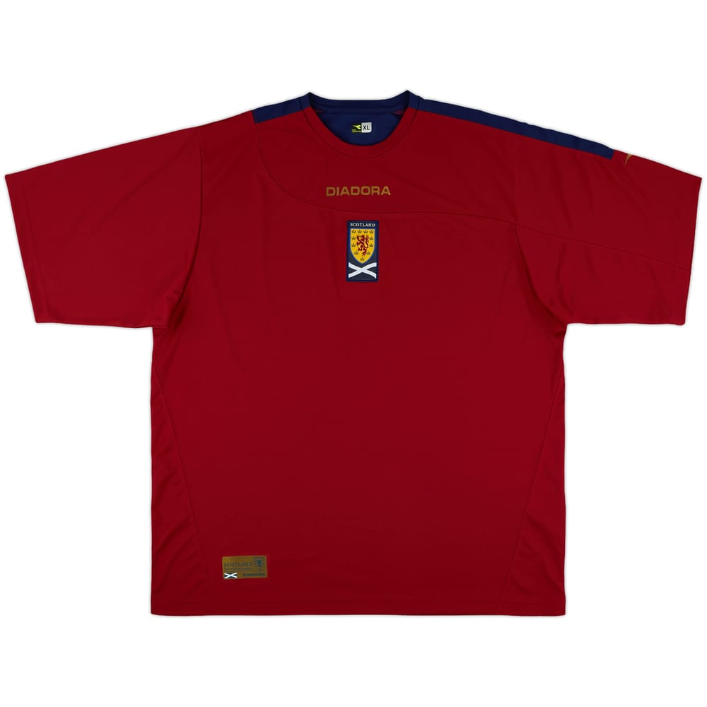 2007-08 Scotland Diadora Training Shrit - 9/10 - (XL)