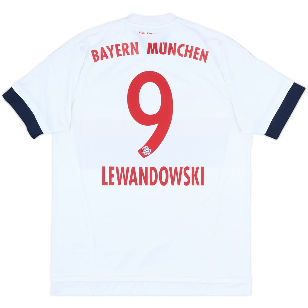 2015-16 Bayern Munich Away Shirt Lewandowski #9 - 4/10 - (L)
