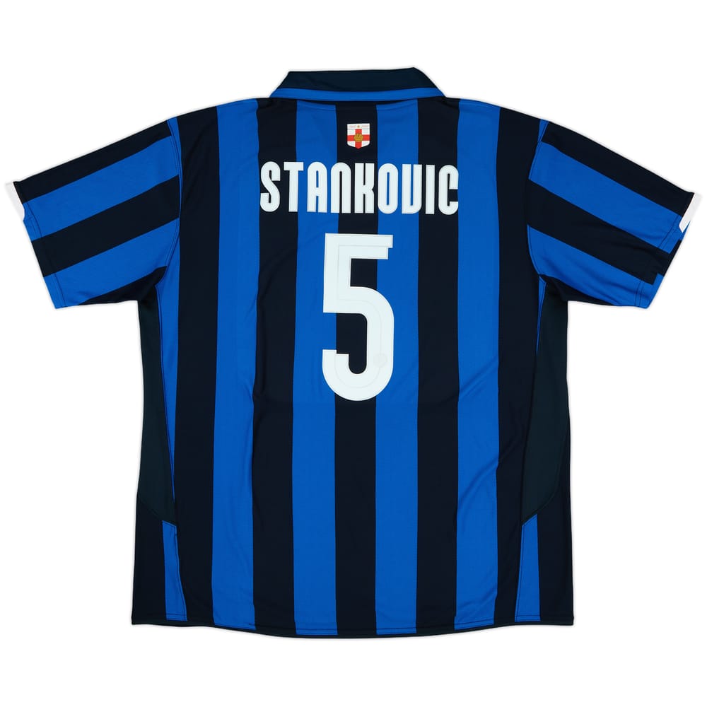 2007-08 Inter Milan Centenary Home Shirt Stankovic #5 - 10/10 - (XXL)
