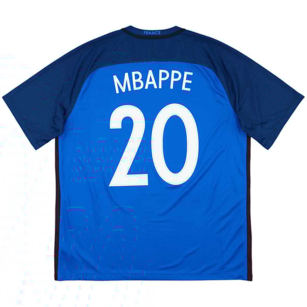 2016-17 France Home Shirt Mbappe #20