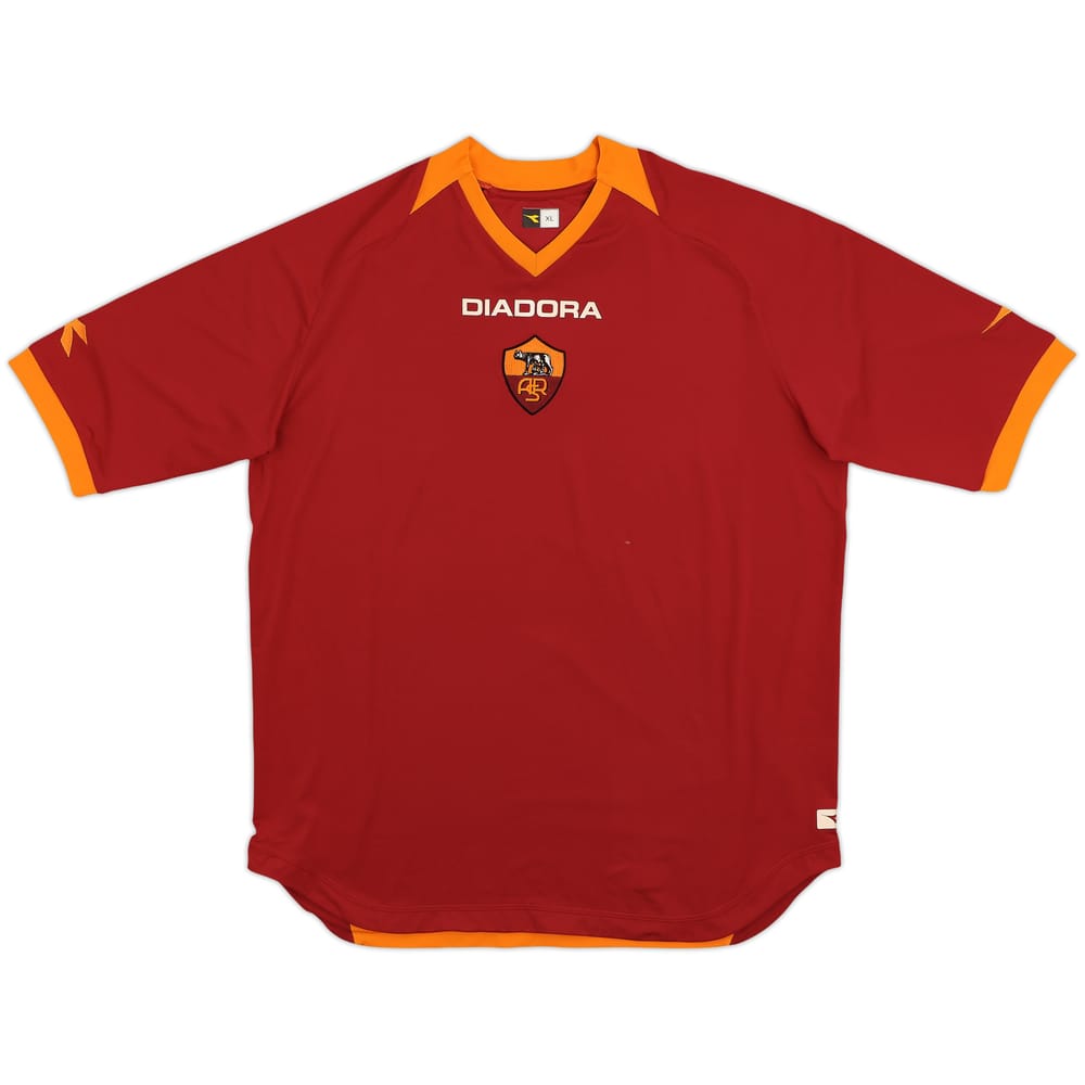 2006-07 Roma Home Shirt - 9/10 - (XL)