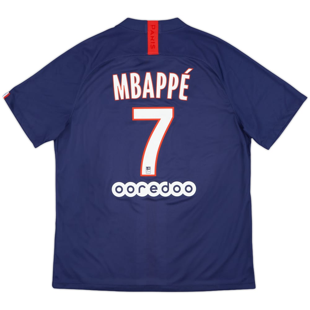 2019-20 Paris Saint-Germain Home Shirt Mbappe #7 - 9/10 - (XL)