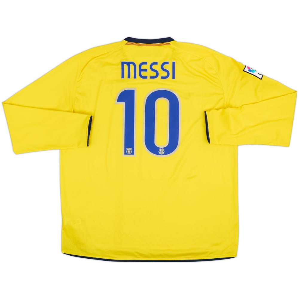 2008-10 Barcelona Away L/S Shirt Messi #10 - 8/10 - (XXL)