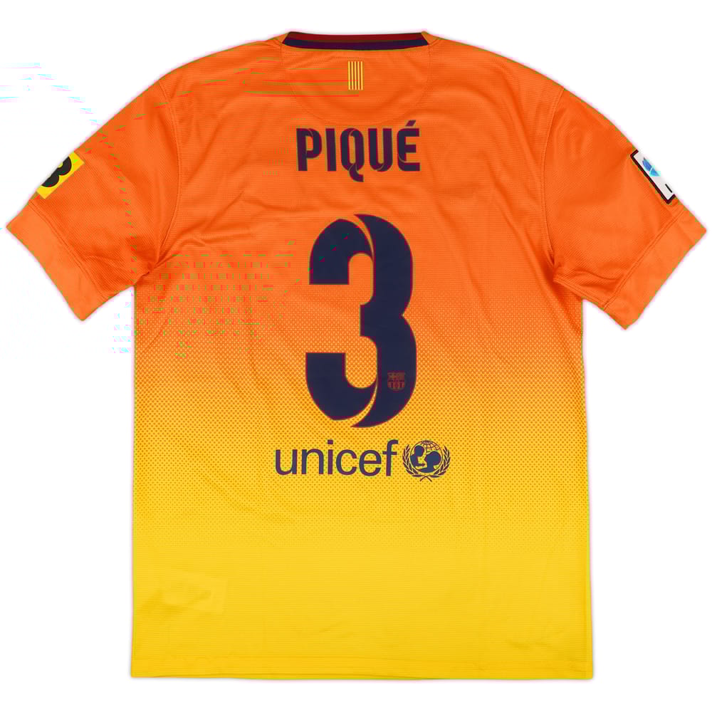 2012-13 Barcelona Away Shirt Pique #3 - 6/10 - (M)