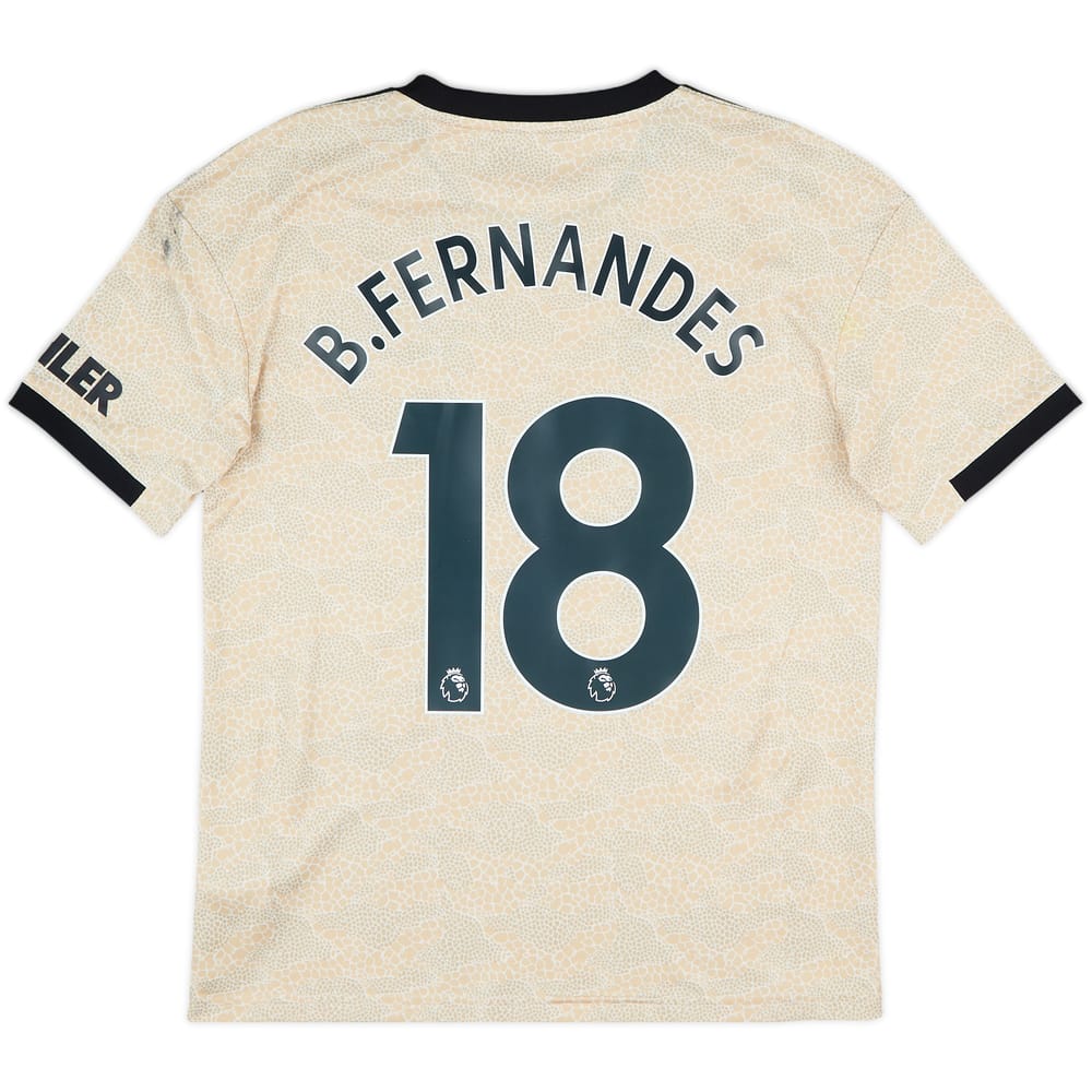2019-20 Manchester United Away Shirt B.Fernandes #18 - 10/10 - (XL.Boys)
