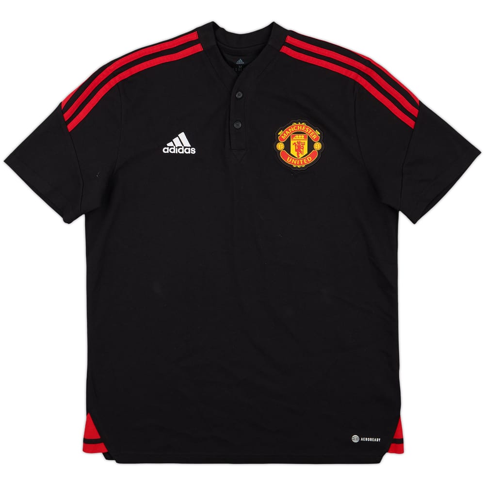 2022-23 Manchester United adidas Polo Shirt - 9/10 - (M)