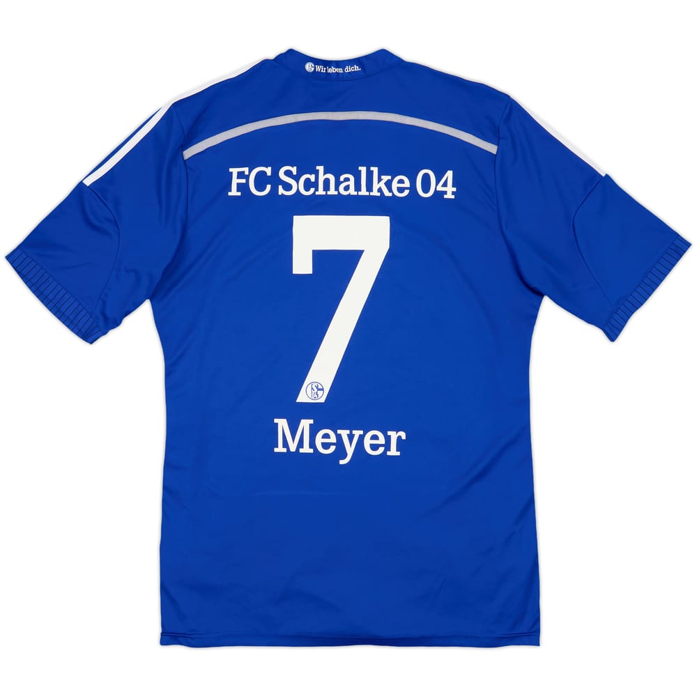 2014-16 Schalke Home Shirt Meyer #7 - 5/10 - (L)