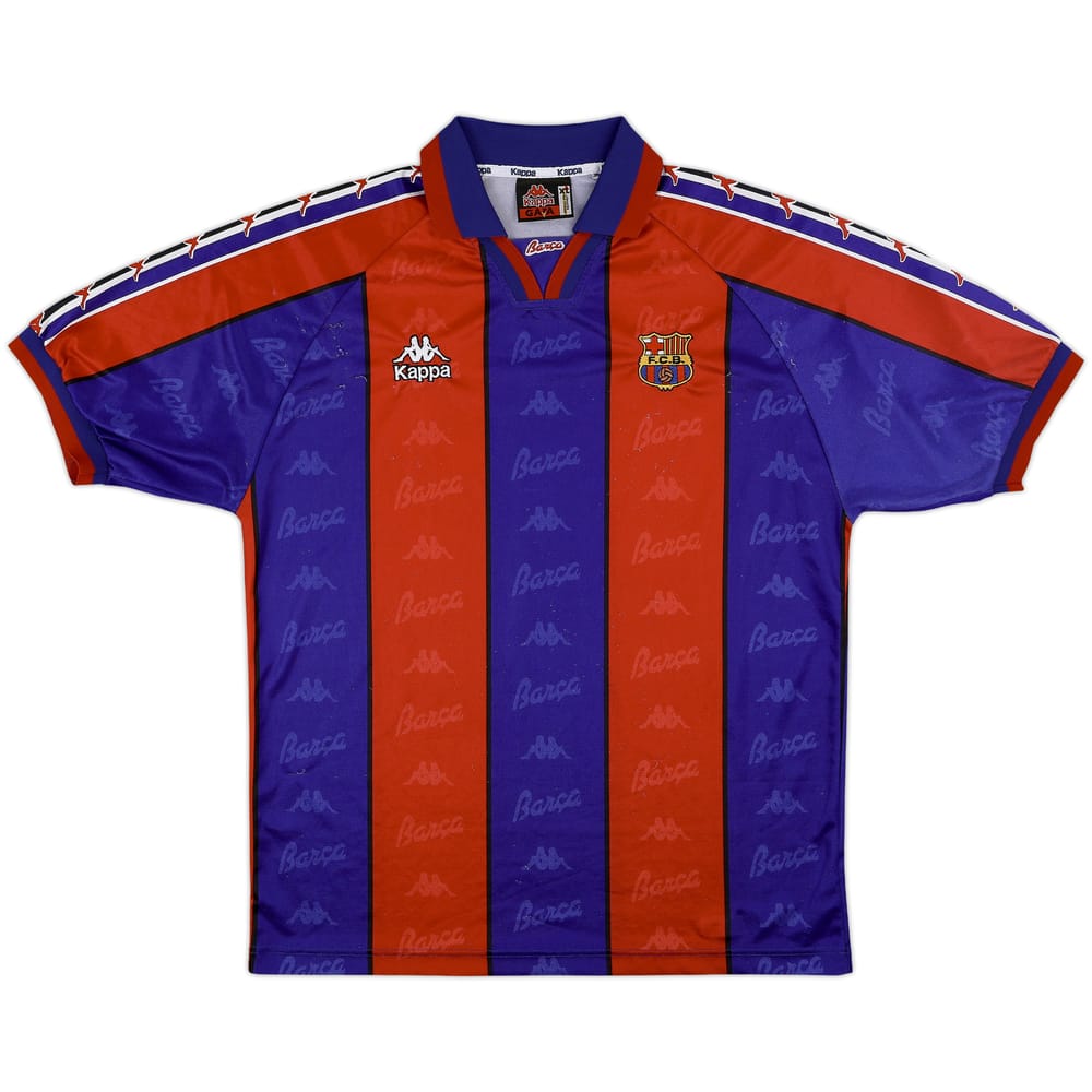 1995-97 Barcelona Home Shirt - 8/10 - (XL)