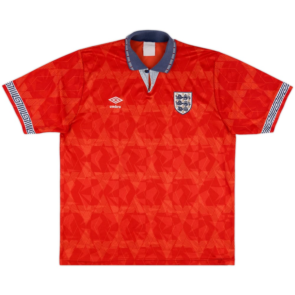1990-93 England Away Shirt - 6/10 - (XL)
