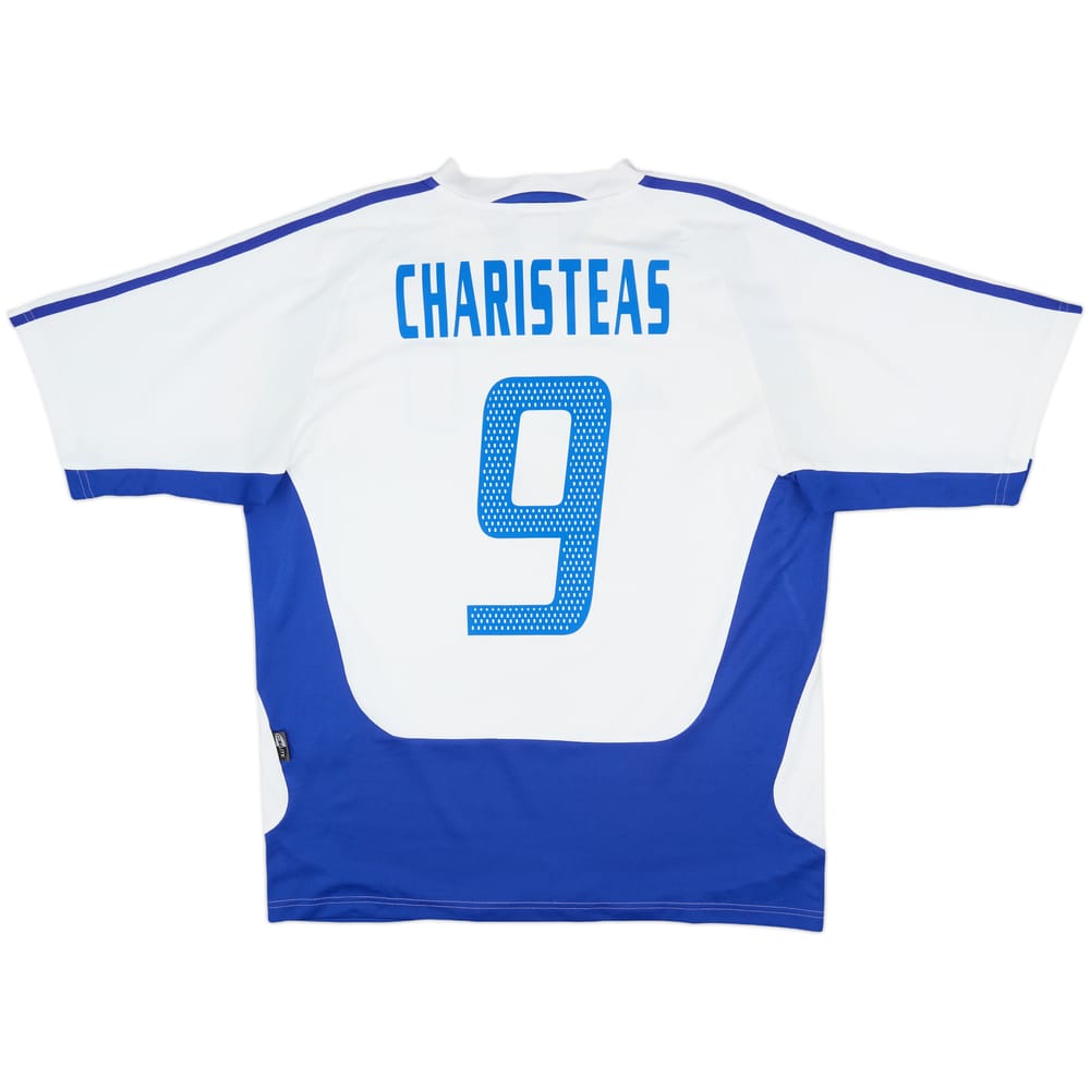 2004-06 Greece Away Shirt Charisteas #9 - 8/10 - (L)