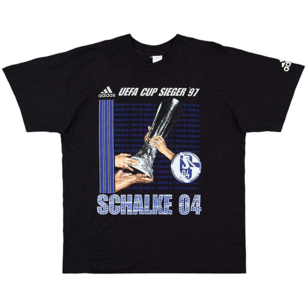 1997-98 Schalke adidas Cotton Tee - 9/10 - (L)