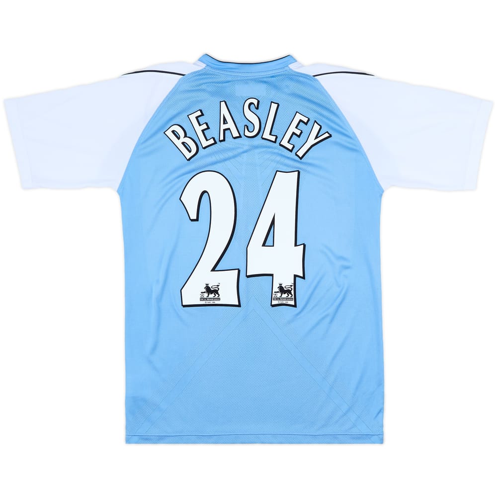 2006-07 Manchester City Home Shirt Beasley #24 - 8/10 - (M)