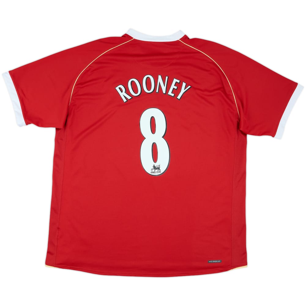 2006-07 Manchester United Home Shirt Rooney #8 - 8/10 - (XXL)
