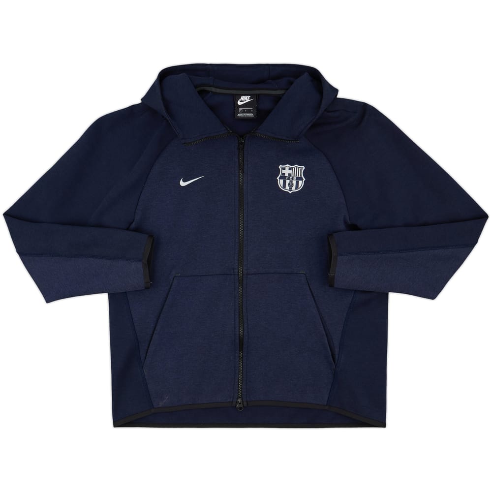 2018-19 Barcelona Nike Hooded Track Jacket - 8/10 - (L)