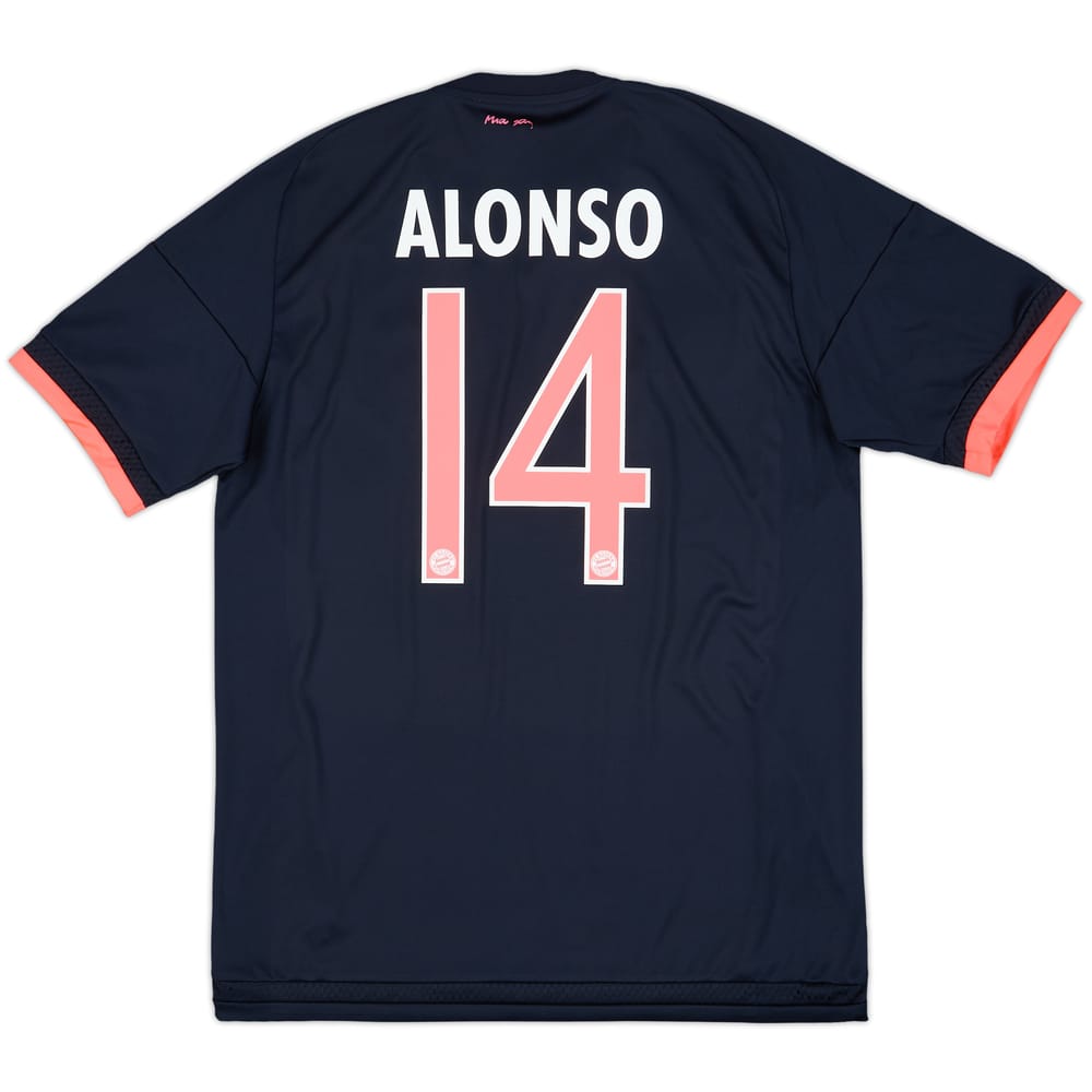 2015-16 Bayern Munich Third Shirt Alonso #14 - 9/10 - (M)