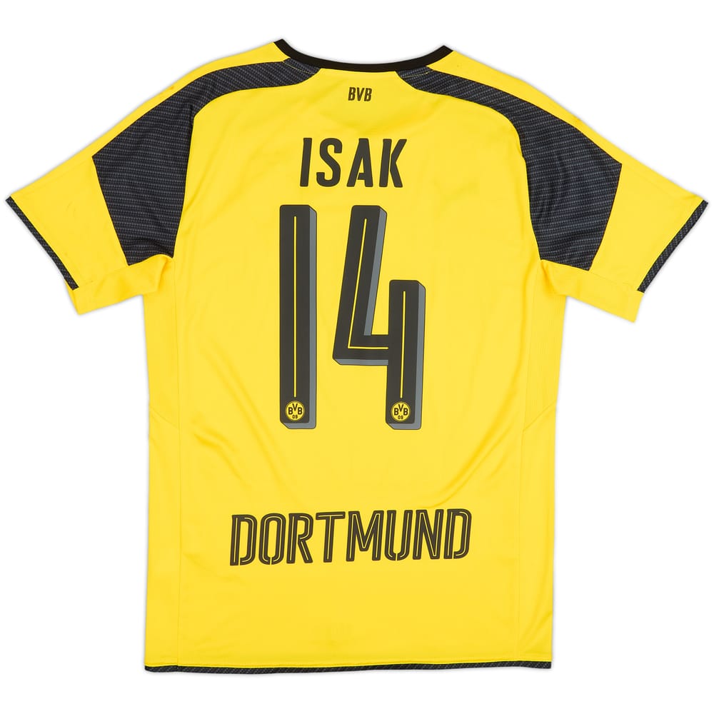2016-17 Borussia Dortmund Home European Shirt Isak #14 - 7/10 - (S)