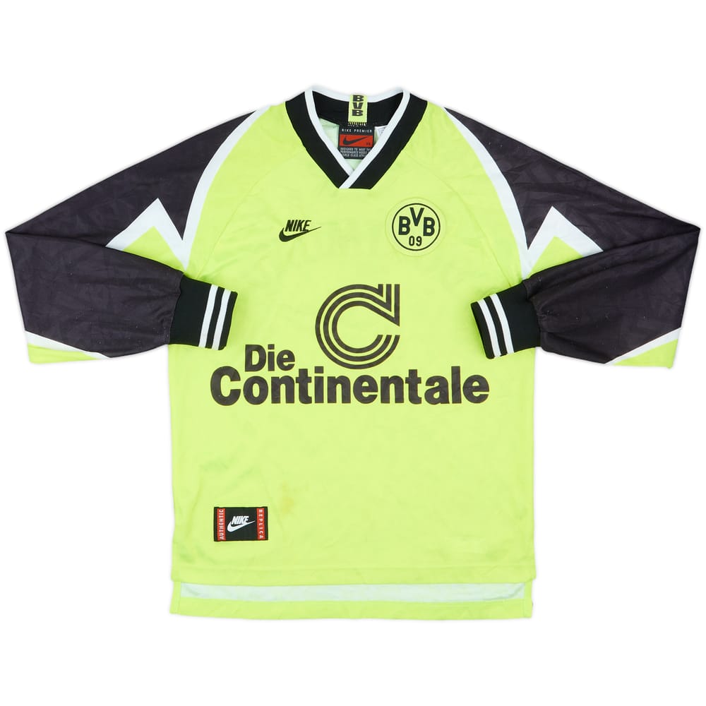 1995-96 Borussia Dortmund Home L/S Shirt - 8/10 - (XS)