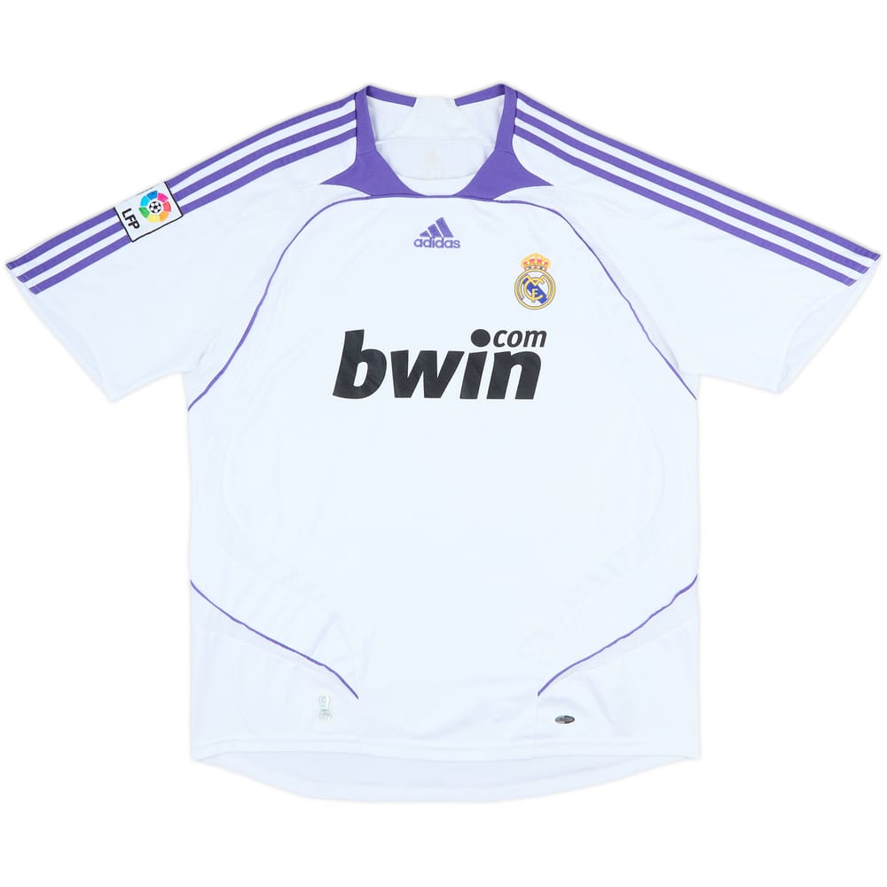 2007-08 Real Madrid Home Shirt - 8/10 - (XL)