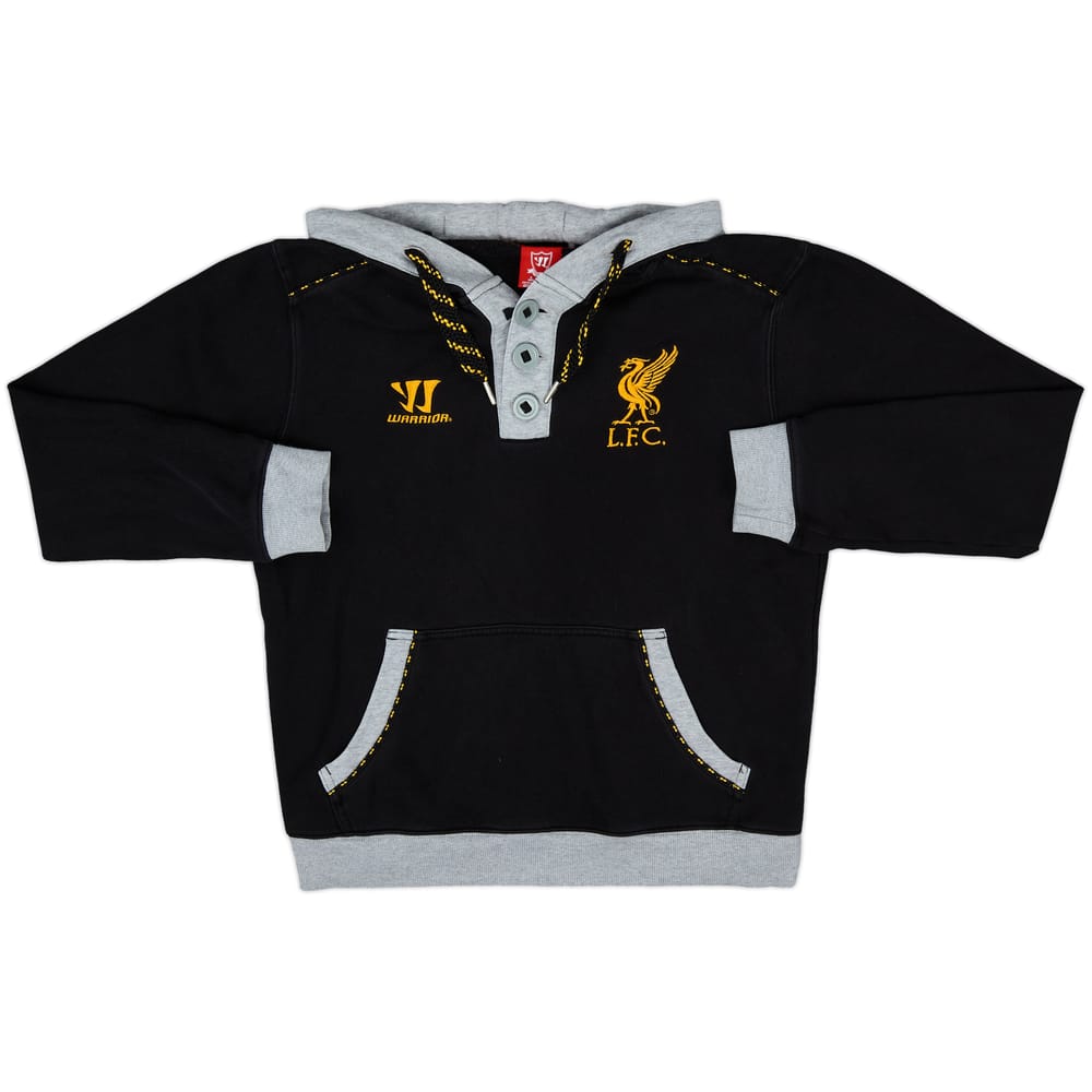 2012-13 Liverpool Warrior Hooded 1/4 Button Top - 9/10 - (S)