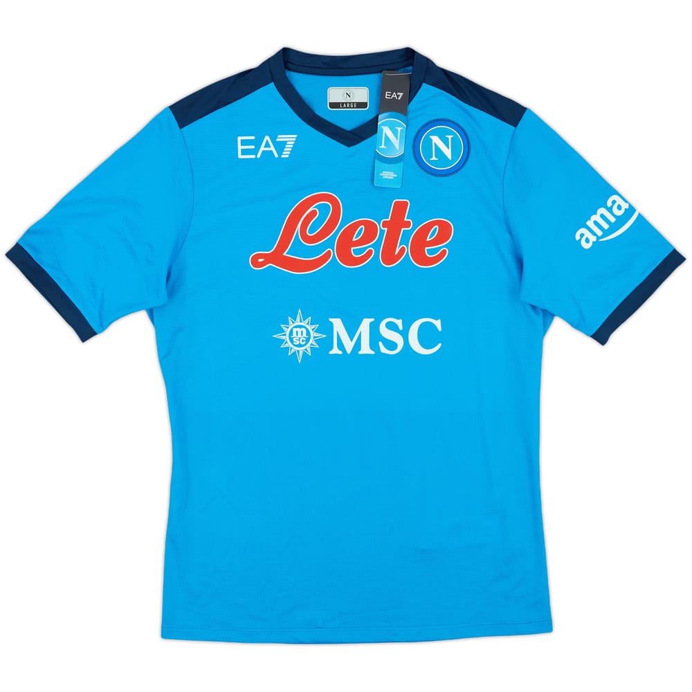 2021-22 Napoli Authentic Home Shirt (L)
