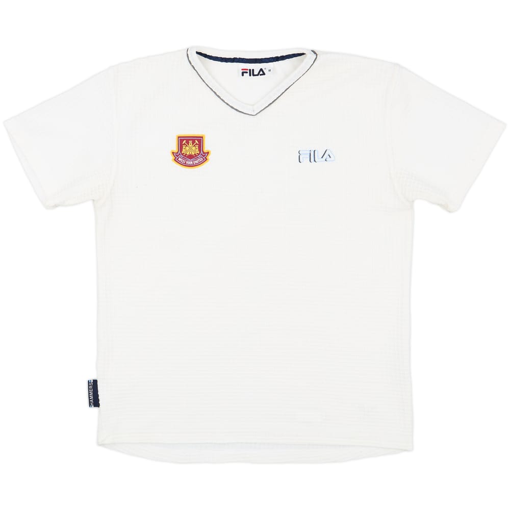 2002-03 West Ham Fila Woven Training Shirt - 9/10 - (M)