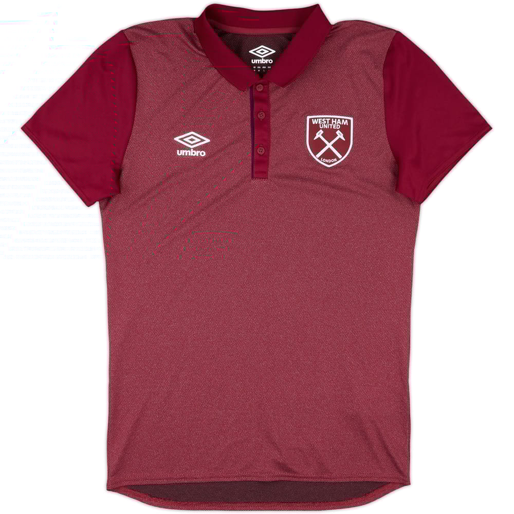 2018-19 West Ham Umbro Polo Shirt - 10/10 - (M)