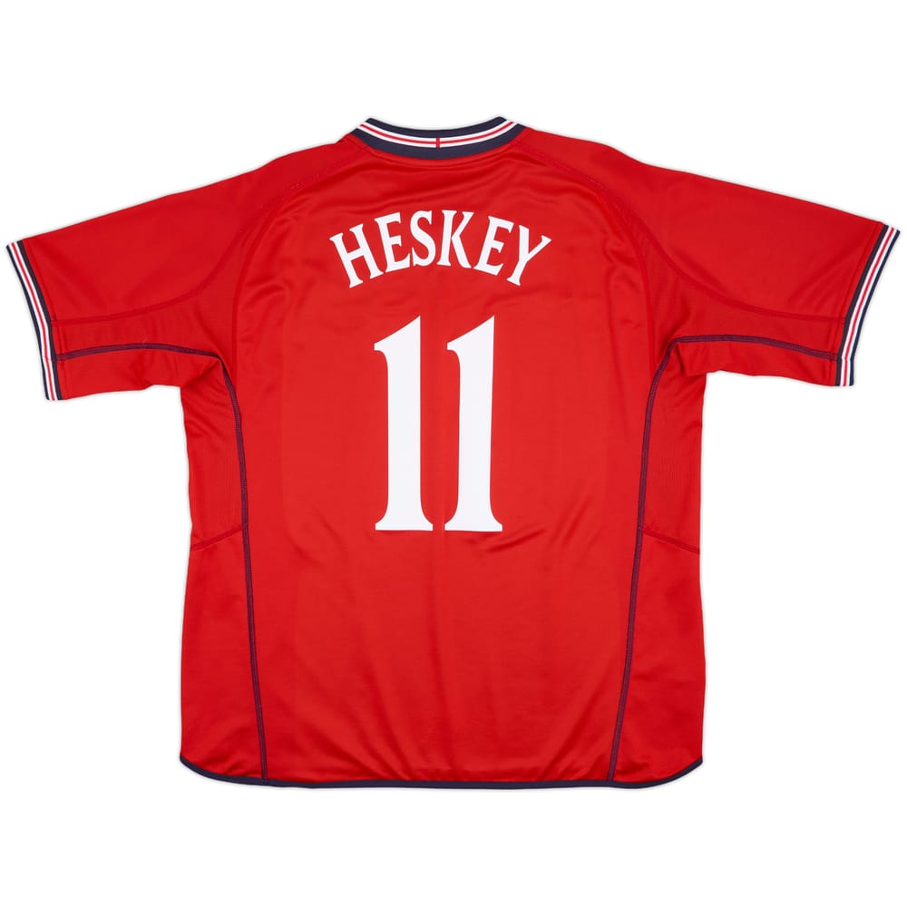 2002-04 England Away Shirt Heskey #11 - 10/10 - (XL)