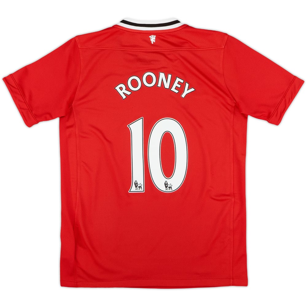 2011-12 Manchester United Home Shirt Rooney #10 - 7/10 - (M.Boys)