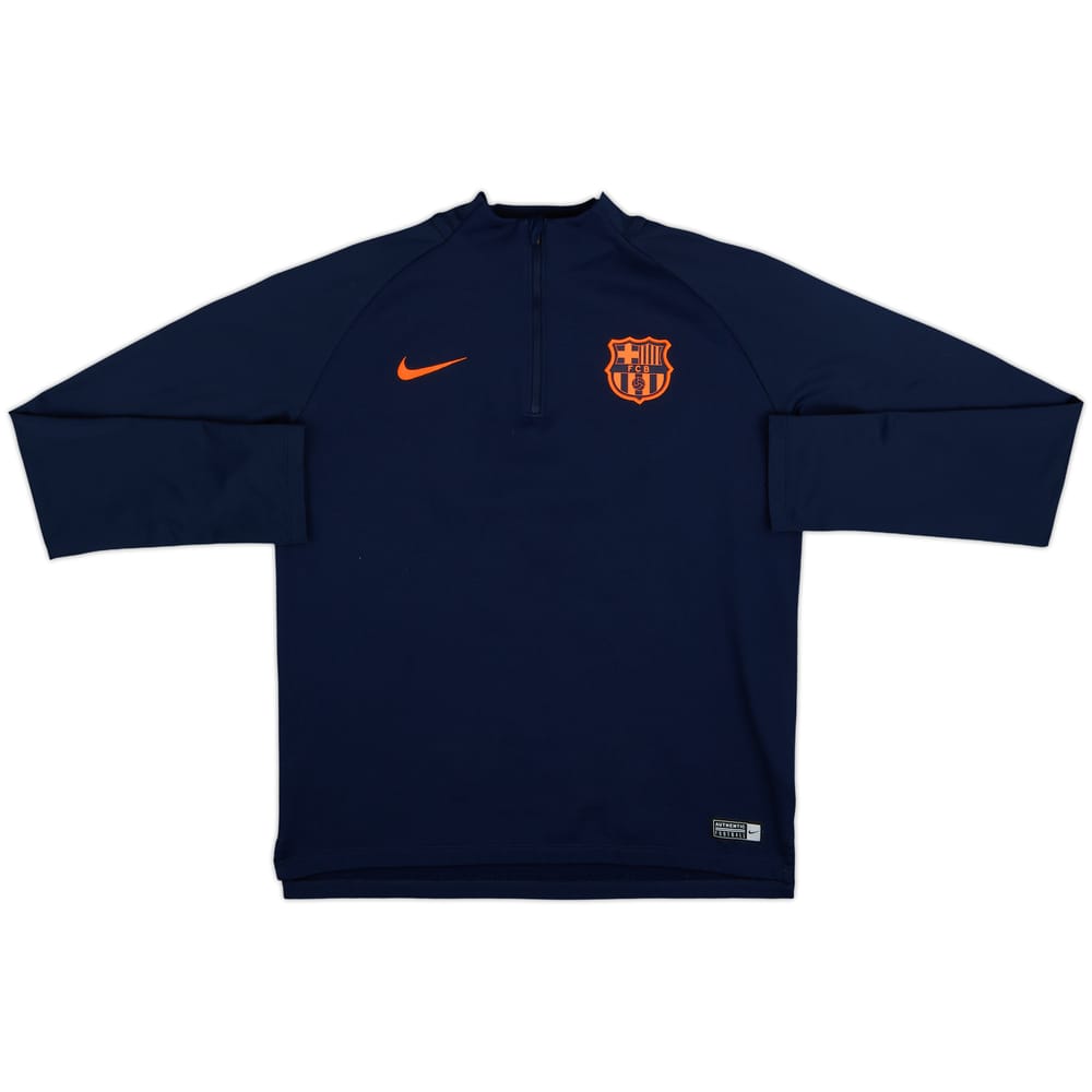2017-18 Barcelona Nike 1/4 Zip Drill Top - 9/10 - (XL.Boys)
