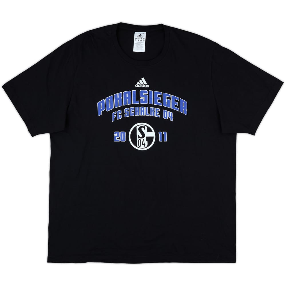 2010-11 Schalke adidas 'Pokal Sieger' Cotton Tee - 10/10 - (XL)