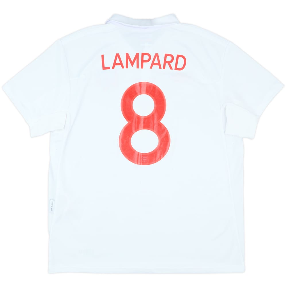 2009-10 England Home Shirt Lampard #8 - 8/10 - (XL)