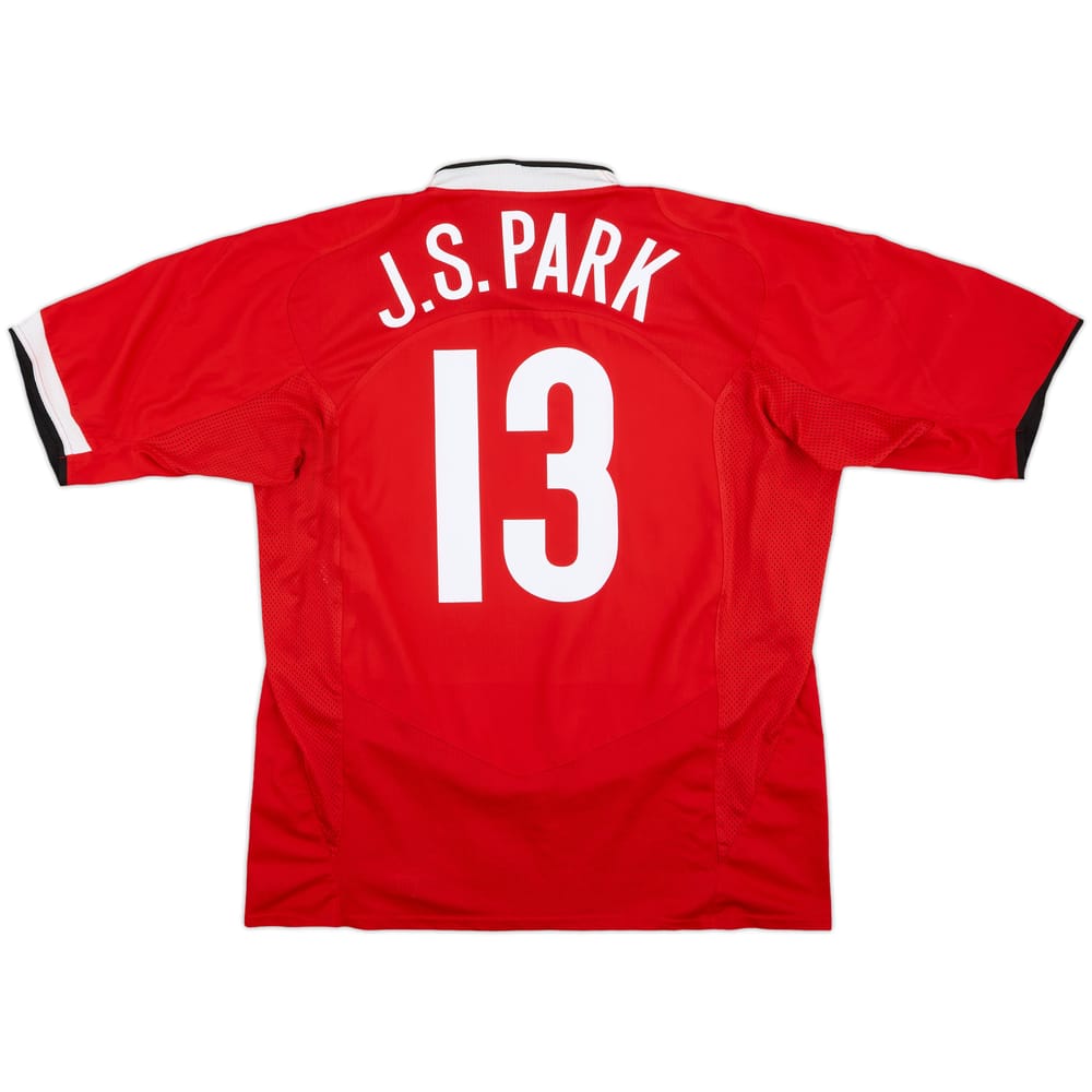 2004-06 Manchester United Home Shirt J.S.Park #13 - 8/10 - (XXL)