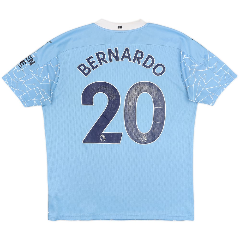 2020-21 Manchester City Home Shirt Bernardo #20 - 5/10 - (L)