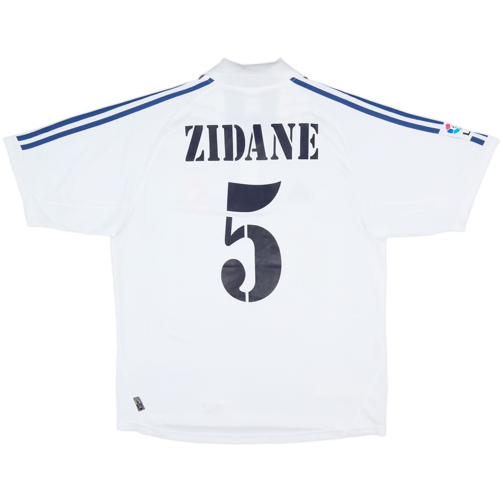 2001 Real Madrid Home Shirt Zidane #5 - 8/10 - (M)