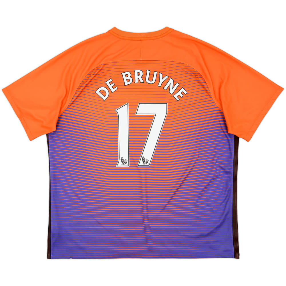 2016-17 Manchester City Third Shirt De Bruyne #17 - 8/10 - (3XL)